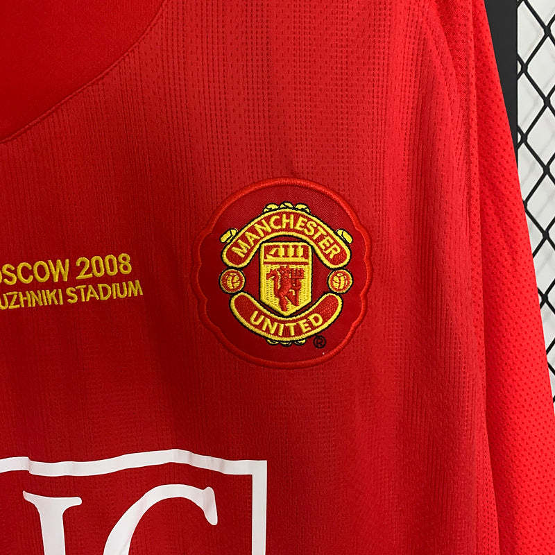 Manchester United 2007-08 Home Retro Long Sleeve