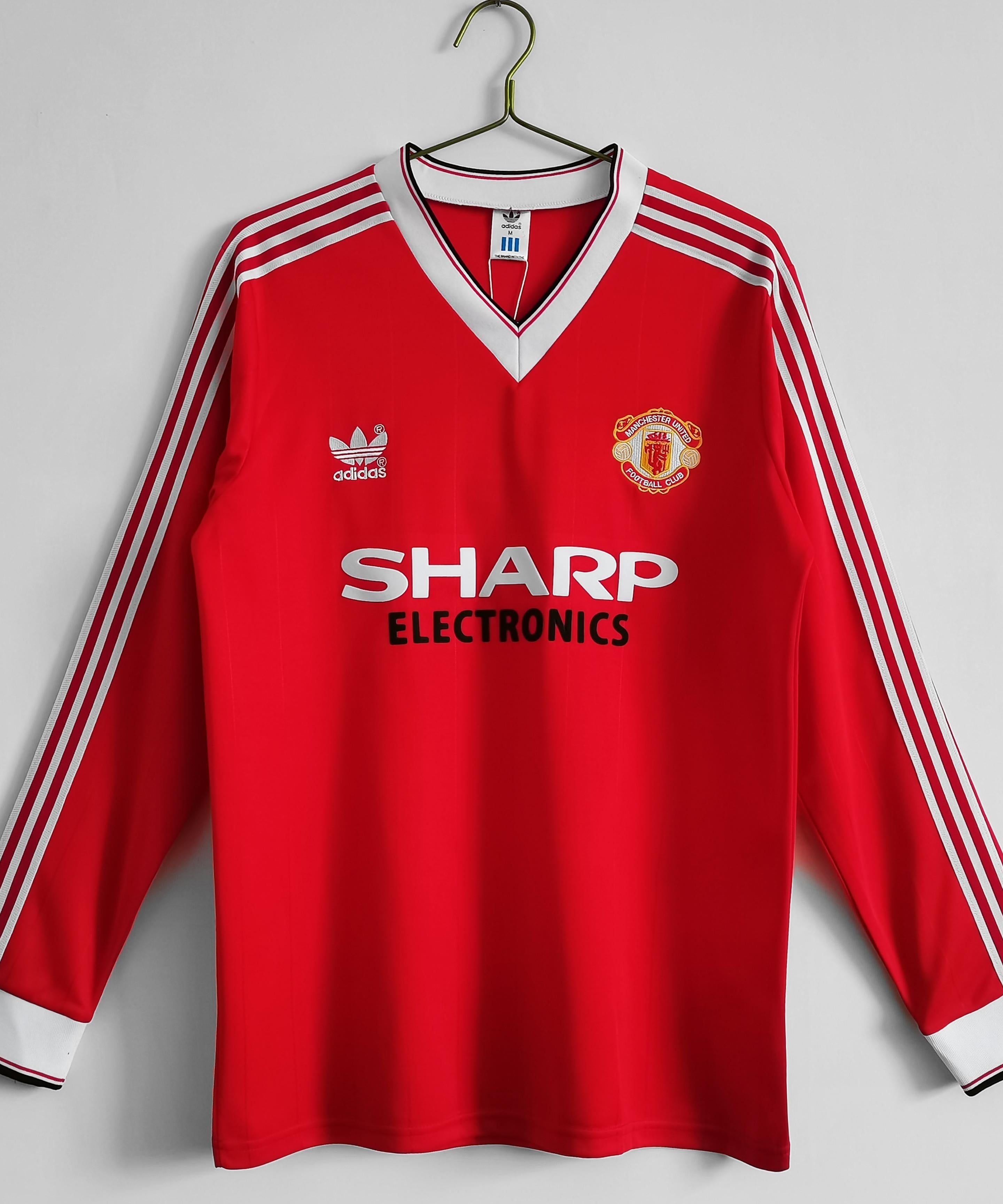 Manchester United 1986-1987 Long Sleeve Home Kit