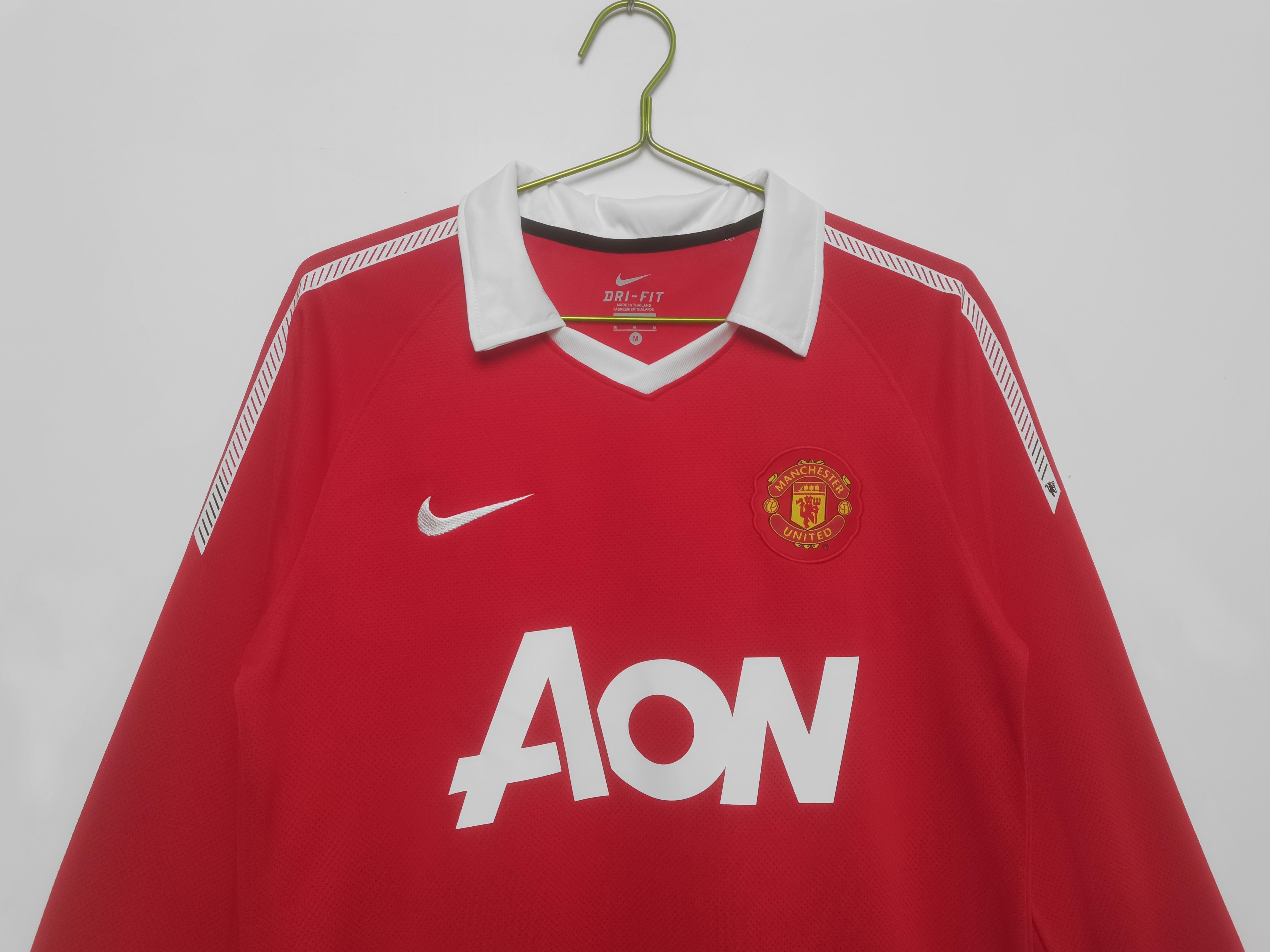 Manchester United 2010-2011 Home Kit Long Sleeve