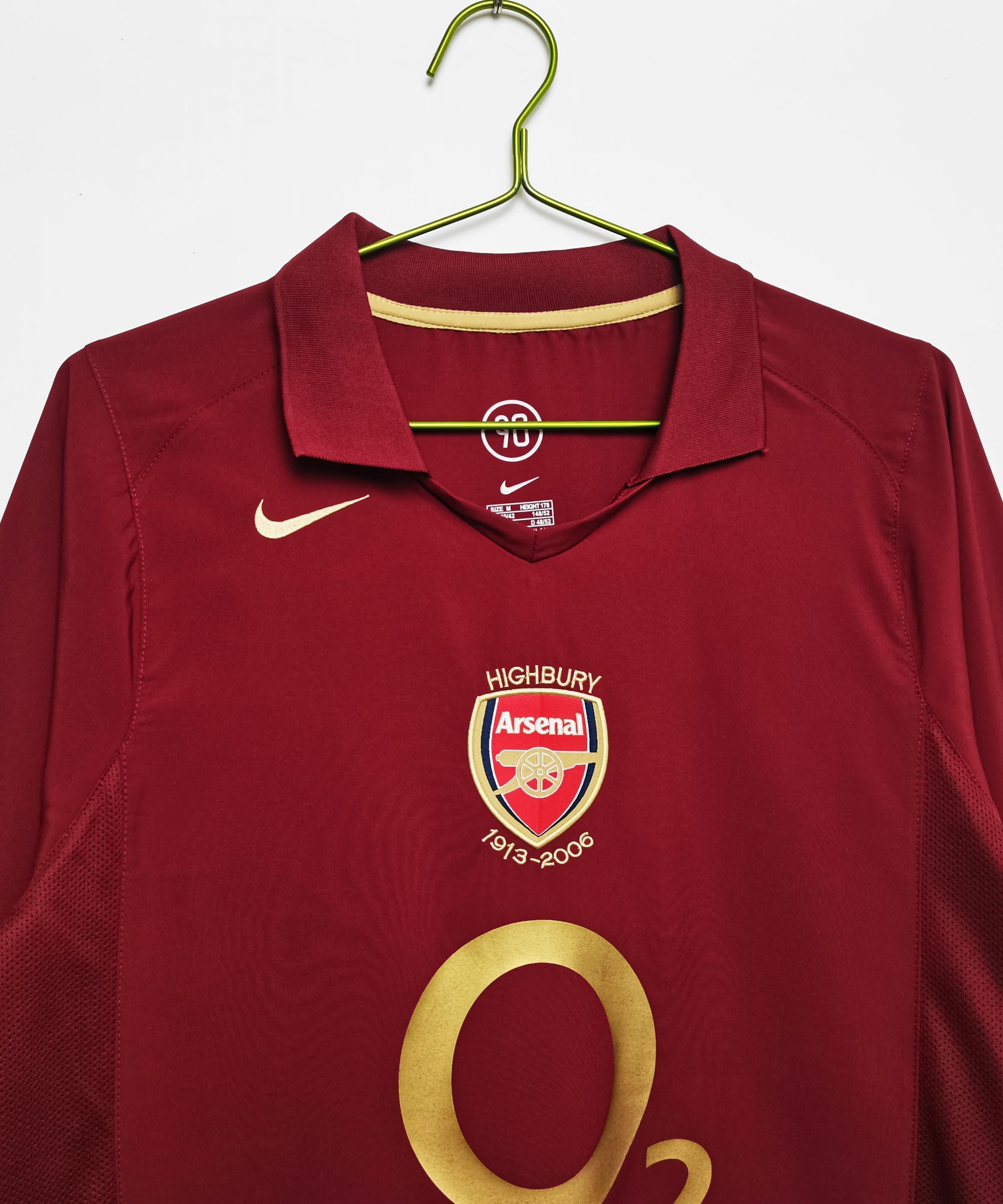 Arsenal 2005-2006 Long Sleeve Home Kit