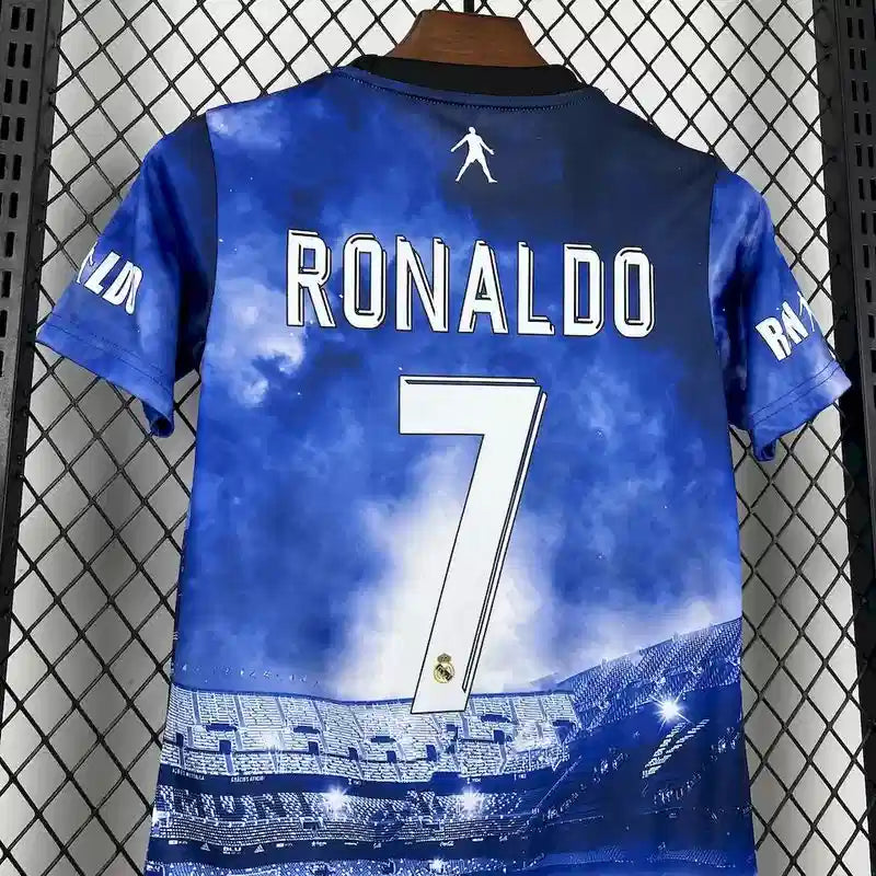Real Madrid Cristiano Ronaldo Blue Soccer Jersey