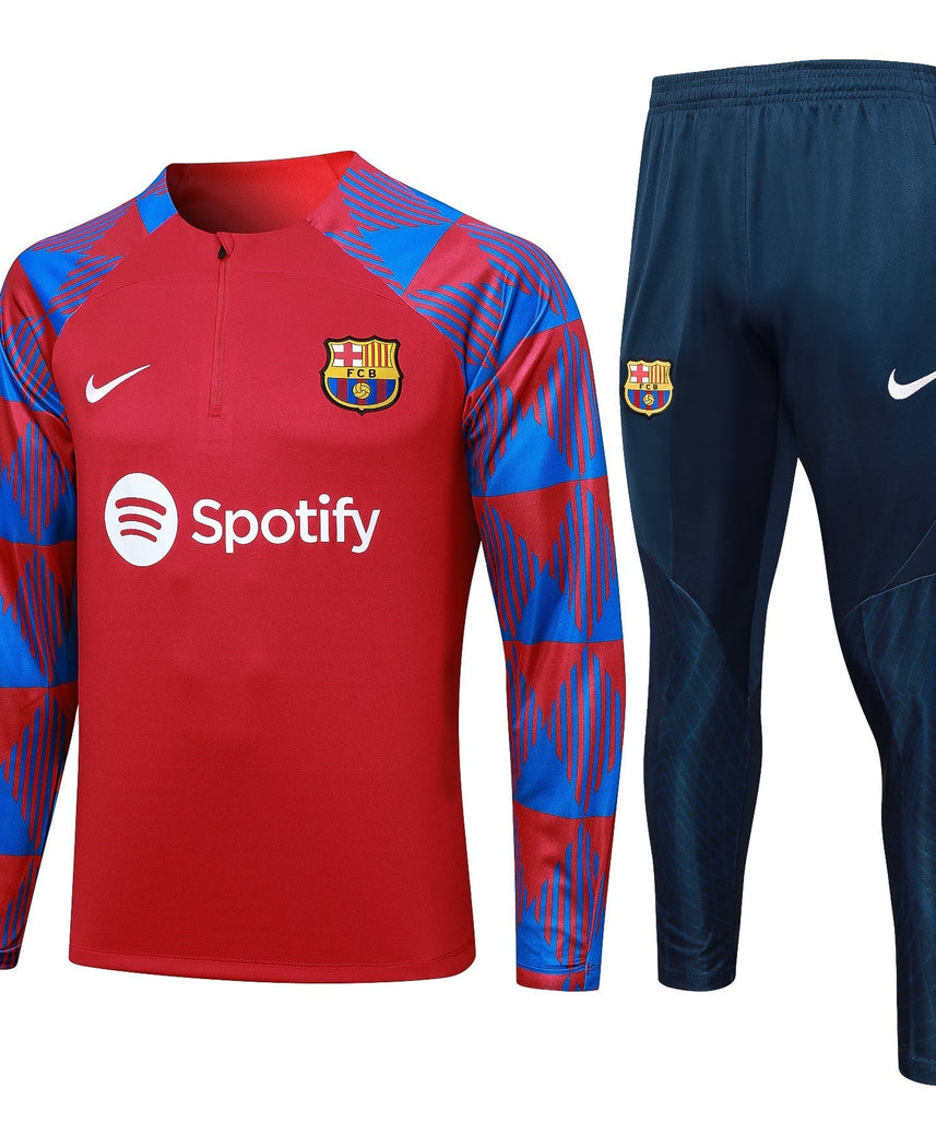 FC Barcelona Dark Blue and Red Tracksuit