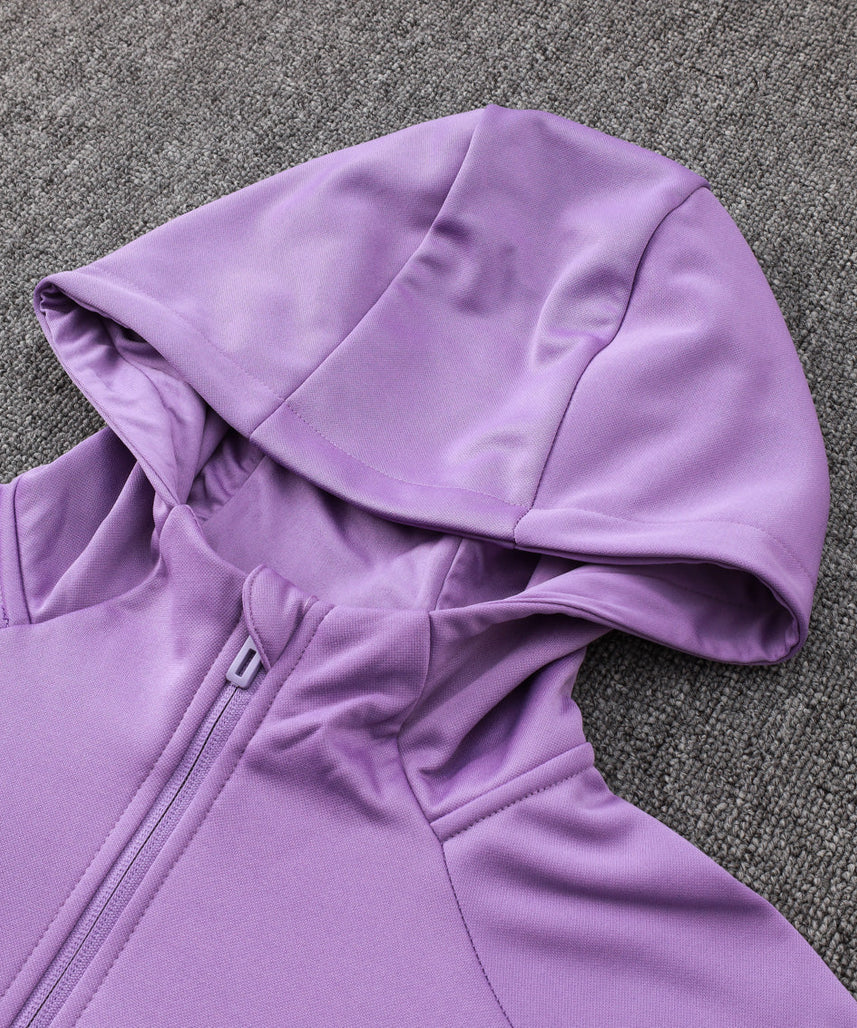 Real Madrid White and Violet Tracksuit