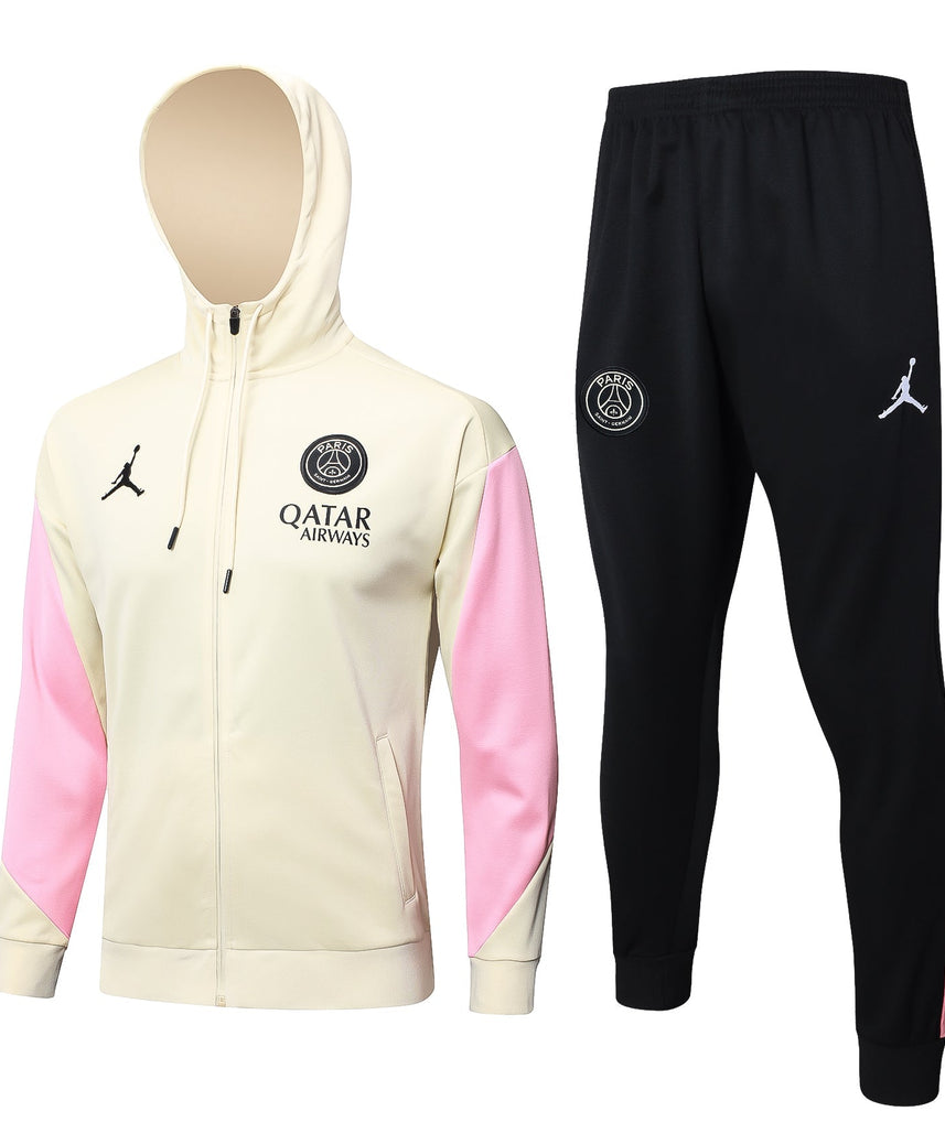 Paris-Saint-German Black and Light Yellow Tracksuit