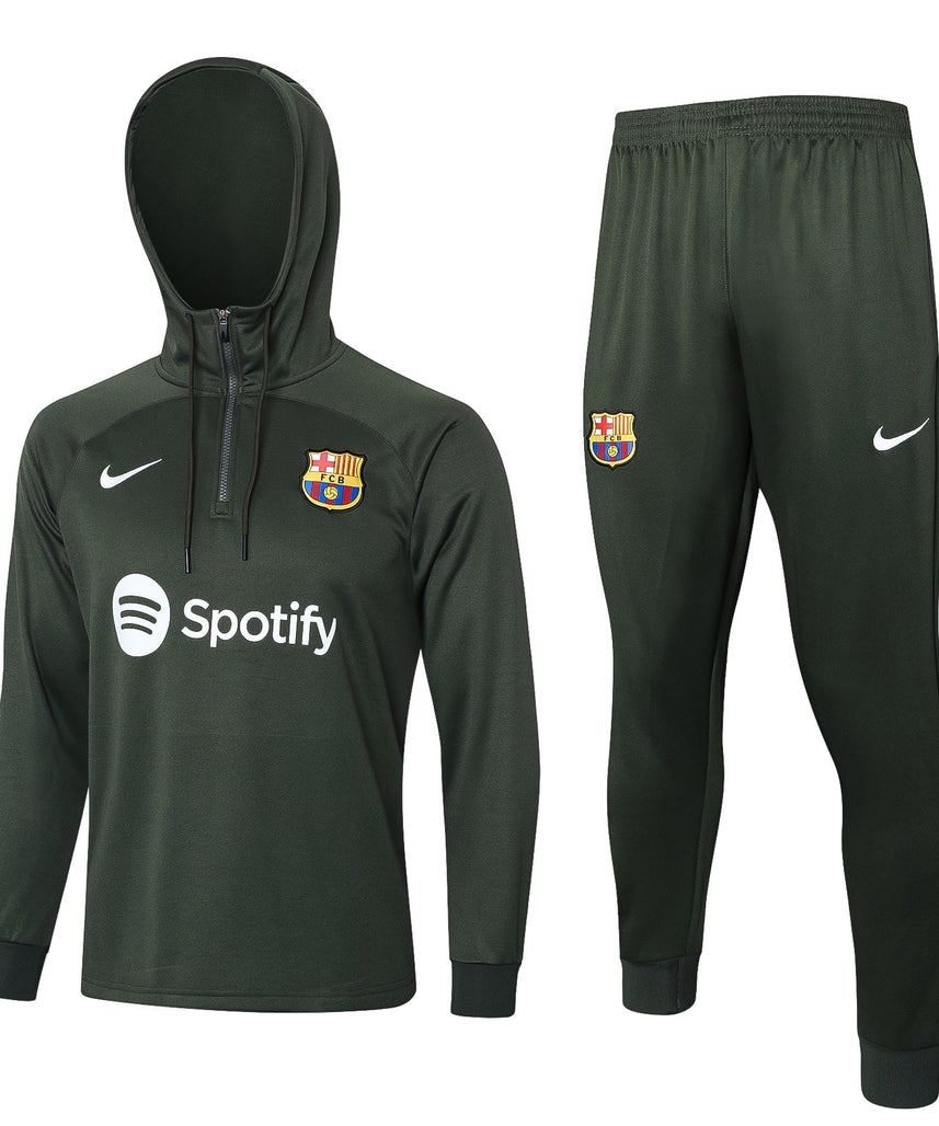 FC Barcelona Military Green Tracksuit