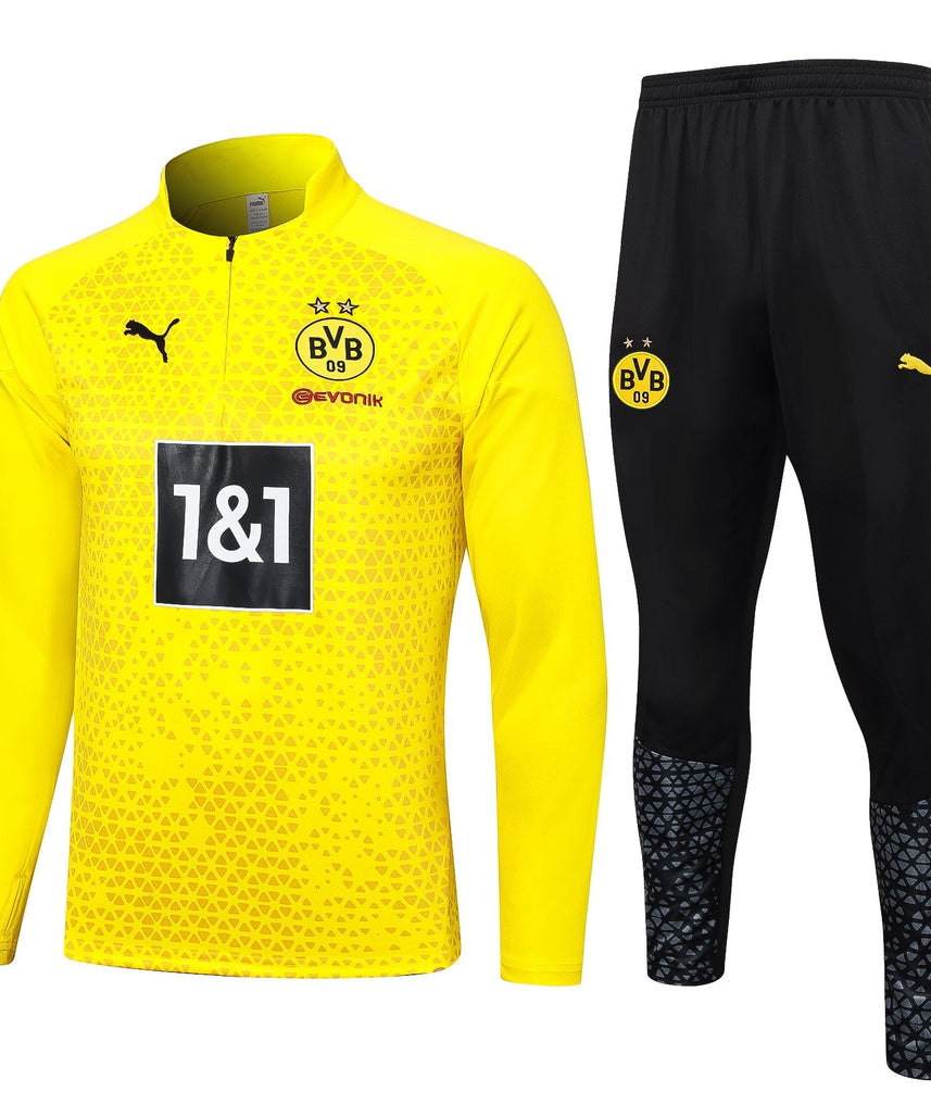 Borussia Dortmund Black and Yellow Tracksuit