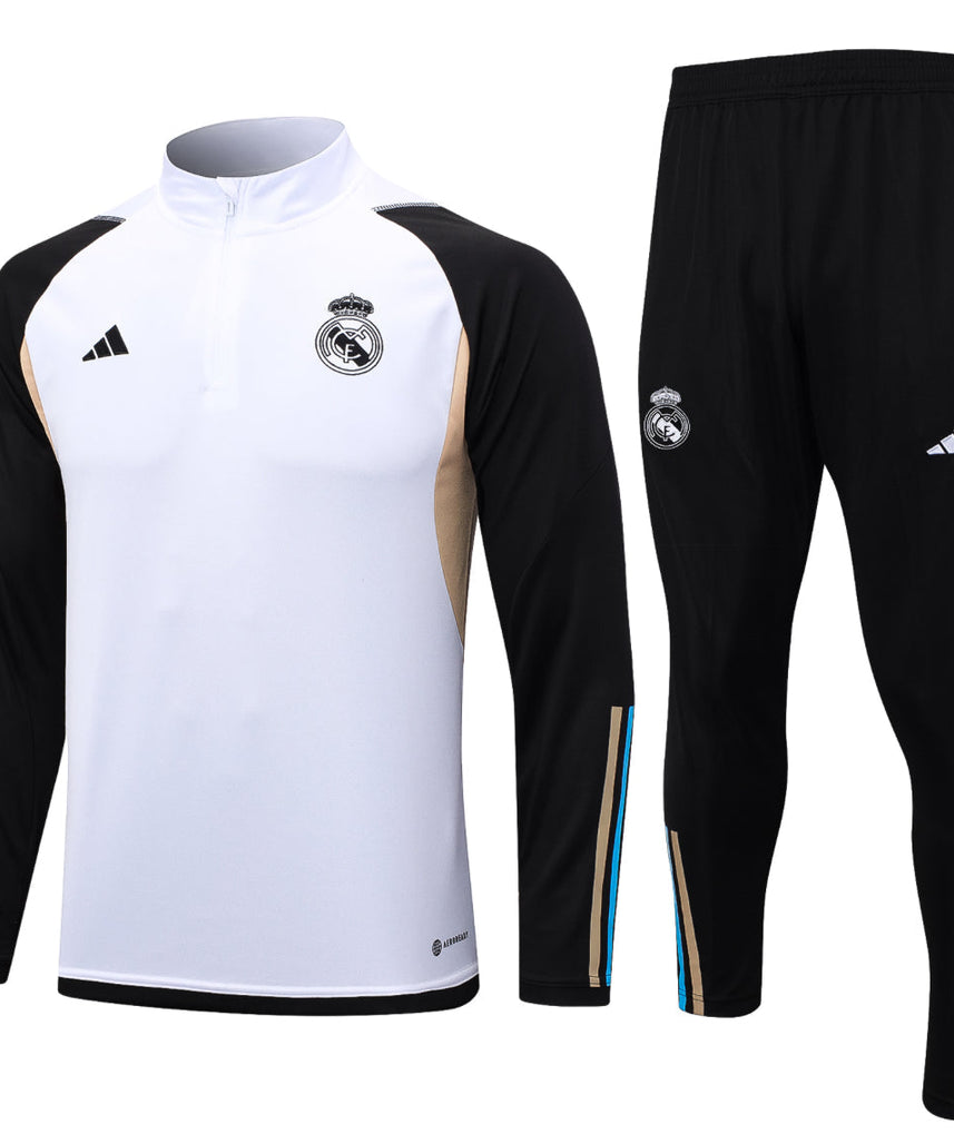 Real Madrid Black and White Tracksuit IV