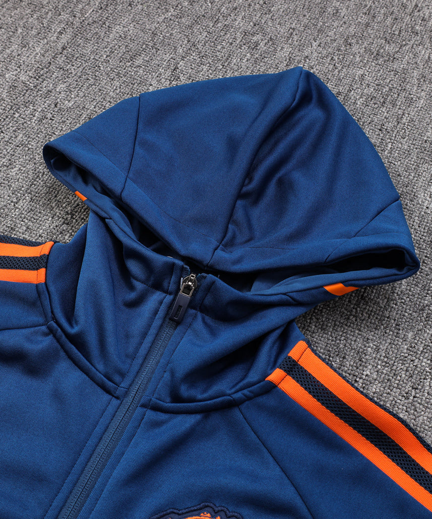 Manchester United Black and Dark Blue Tracksuit