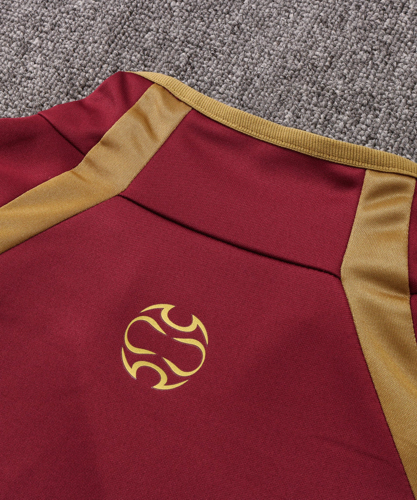 Arsenal Black and Dark Red Tracksuit