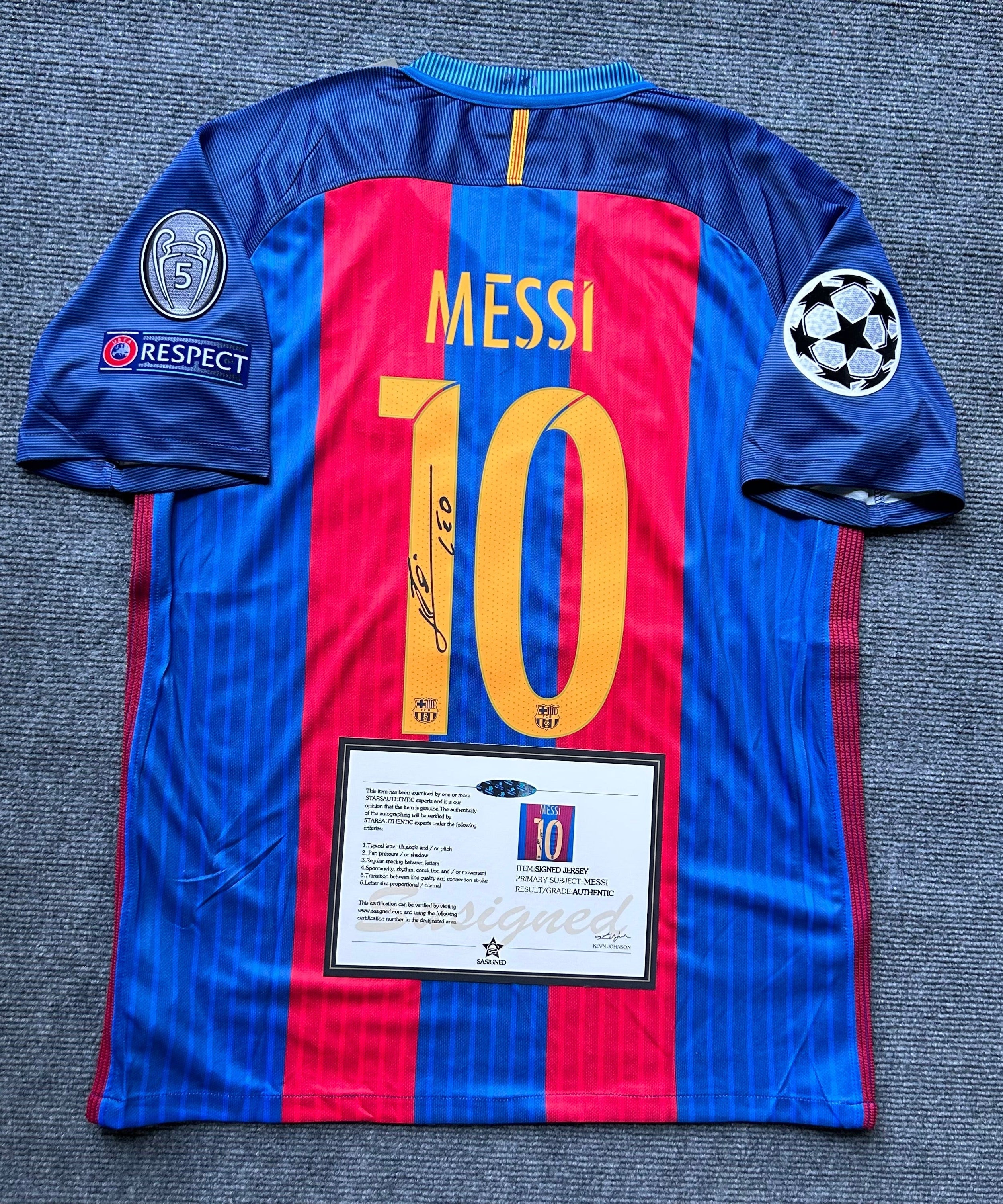 FC Barcelona "Messi" Signed Shirt
