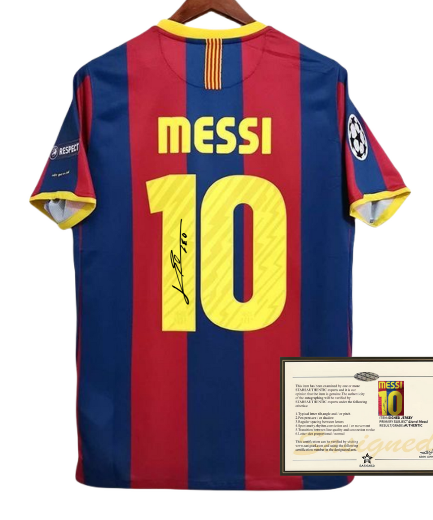Messi 10-11 Barcelona Signed Jersey