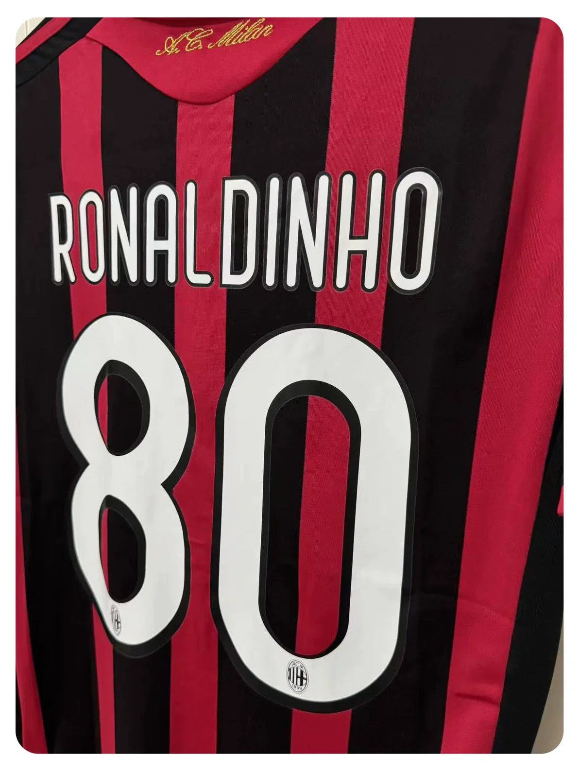 Ronaldinho Ac Milan 09-10 Football Signed Shirt