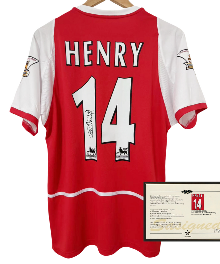 Henry Arsenal 02-03 Signed Jersey