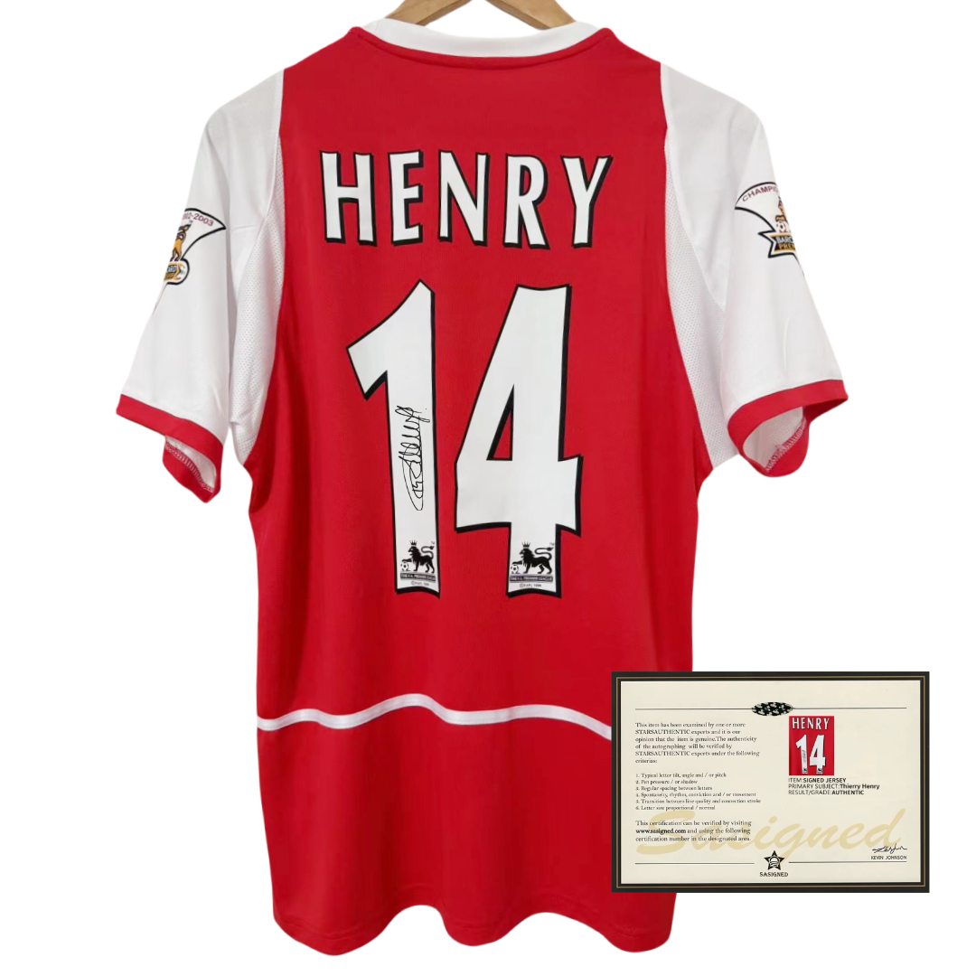 Henry Arsenal 02-03 Signed Jersey