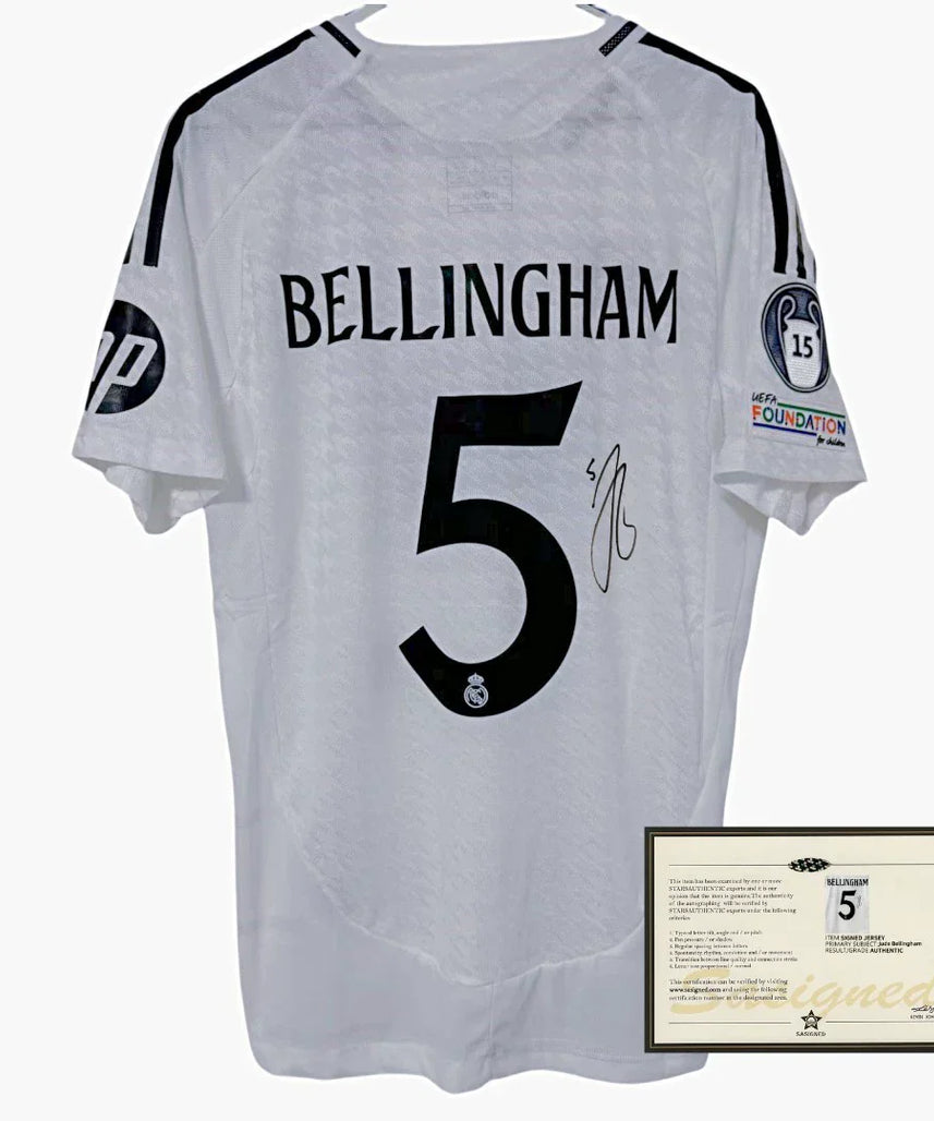 Bellingham Real Madrid 24-25 Signed Jersey