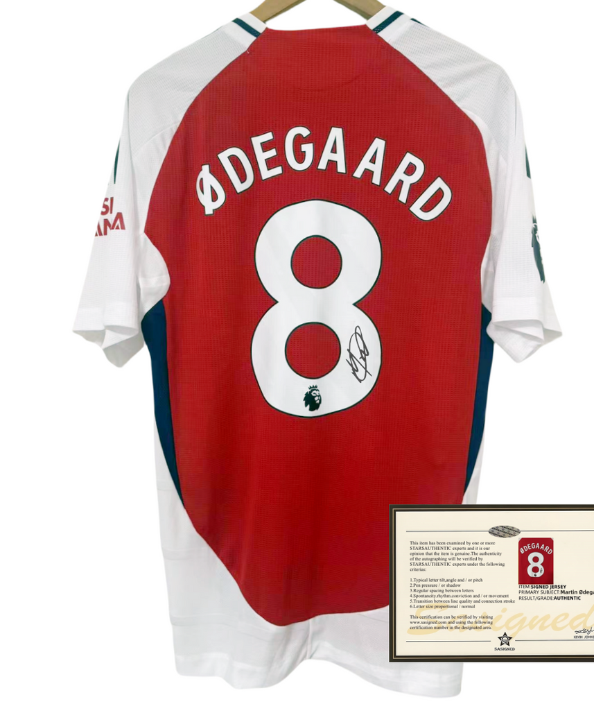 Ødegaard Arsenal 24-25 Signed Jersey