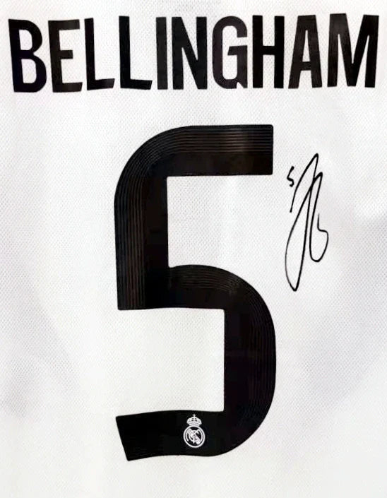 Bellingham Real Madrid Signed Jerseys
