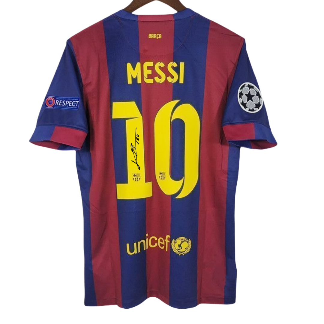Messi Fc Barcelona 14-15 Signed Jersey