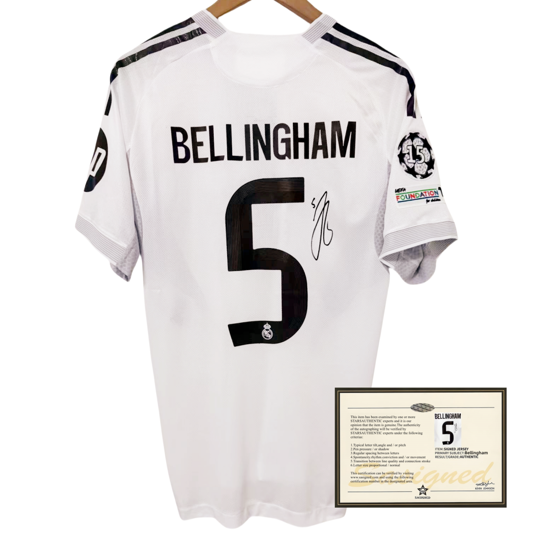 Bellingham Real Madrid Signed Jerseys