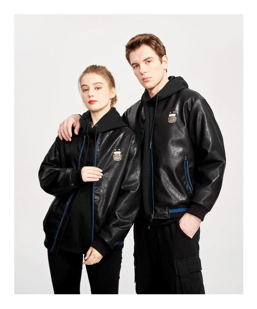 Argentina X Messi Leather Jacket