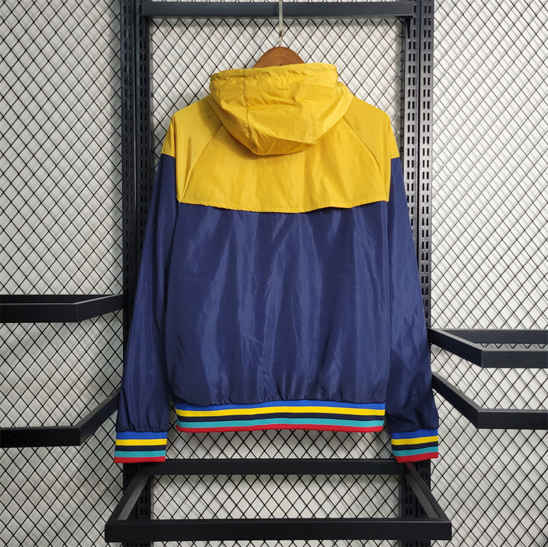 Barcelona 23-24 Windbreaker Royal Blue Yellow