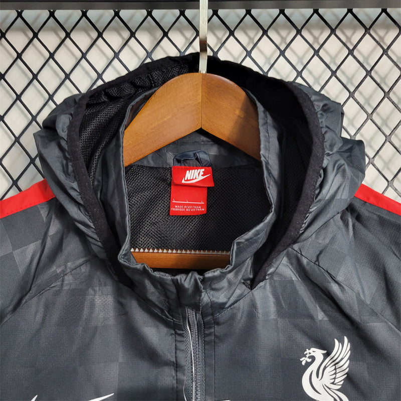 Liverpool 23-24  Black & Gray Windbreaker