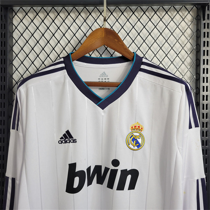 Real Madrid 2012-13 Home Retro Long Sleeve