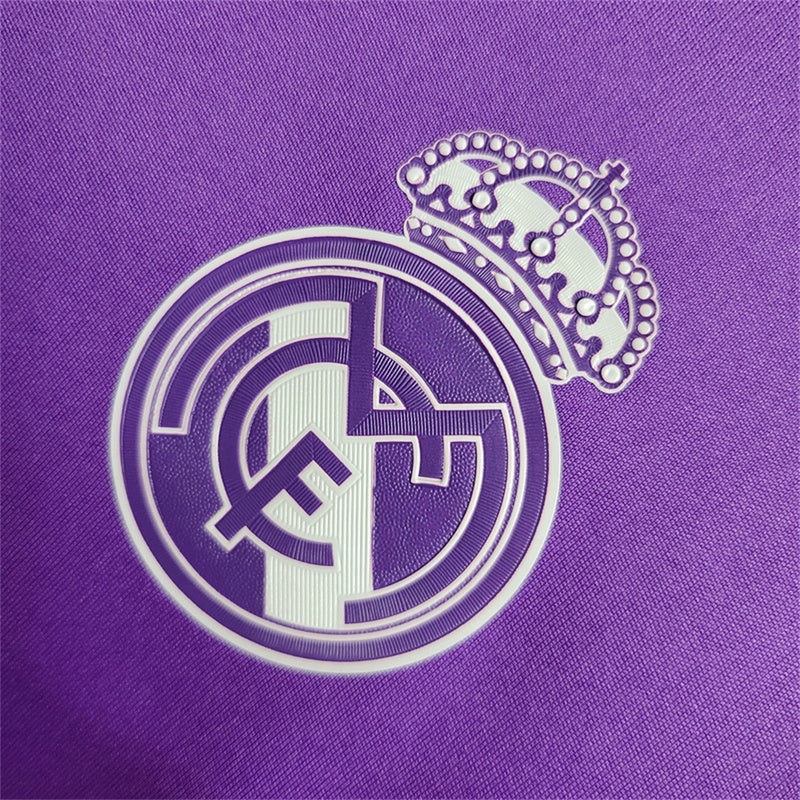 Real Madrid 2016-17 Purple Away Retro Long Sleeve Retro