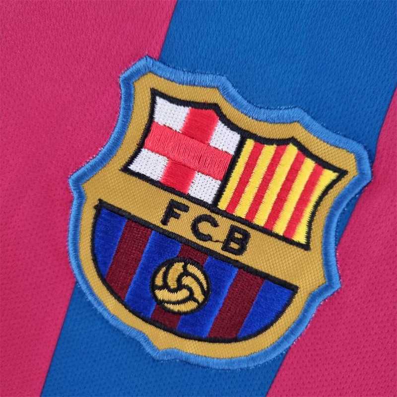 Barcelona 05-06 Long Sleeve Home Retro Kit