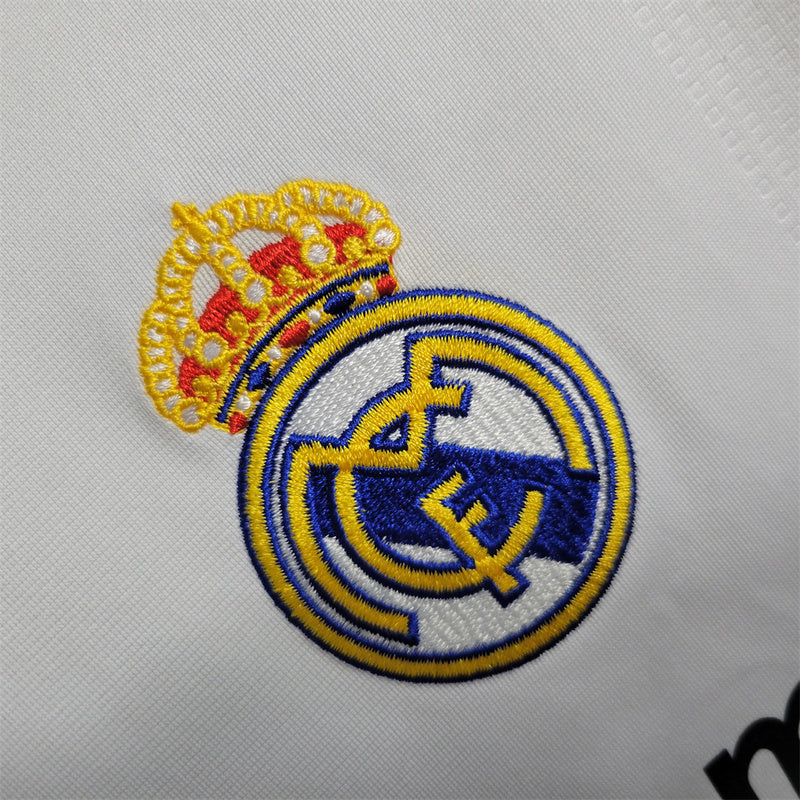 Real Madrid 2009-10 Home Retro Long Sleeve