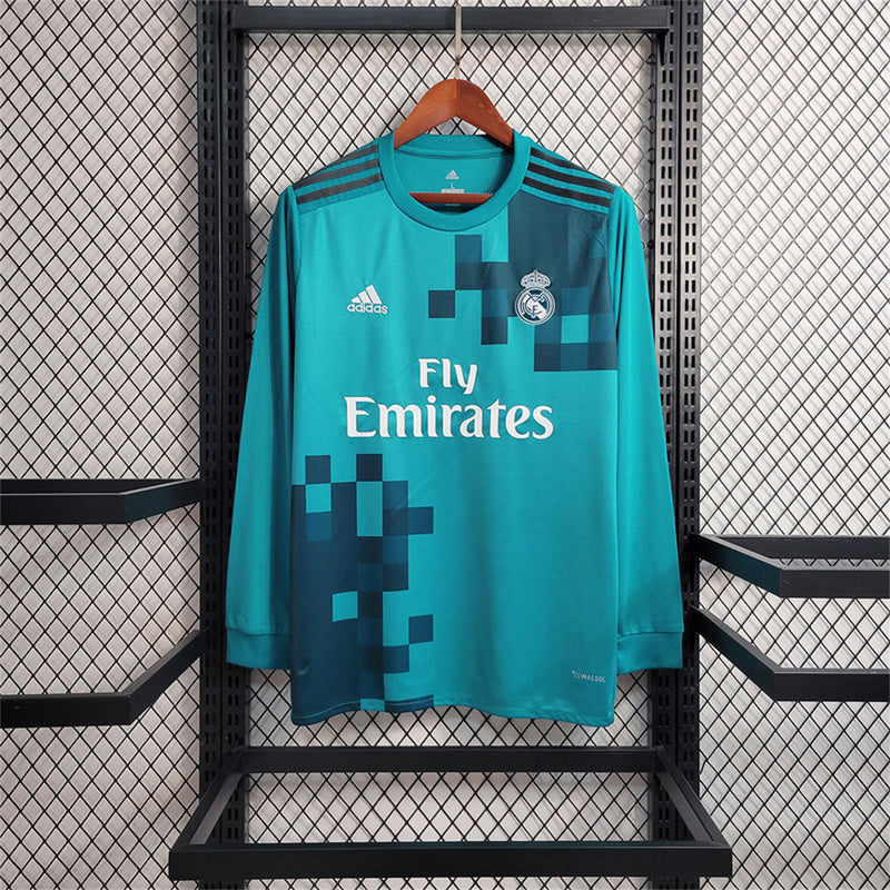 Real Madrid 2017-18 Third Away Retro Long sleeve