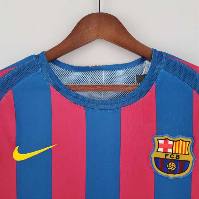Barcelona 05-06 Long Sleeve Home Retro Kit