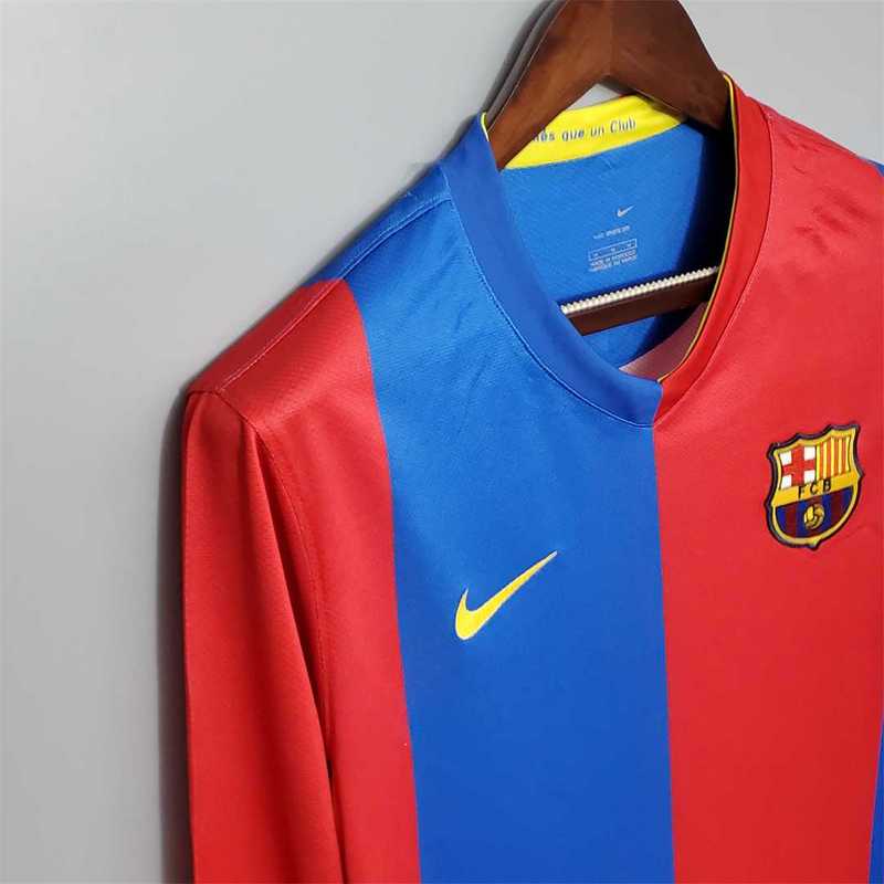 Barcelona 06-07 Long Sleeve Home Retro Kit
