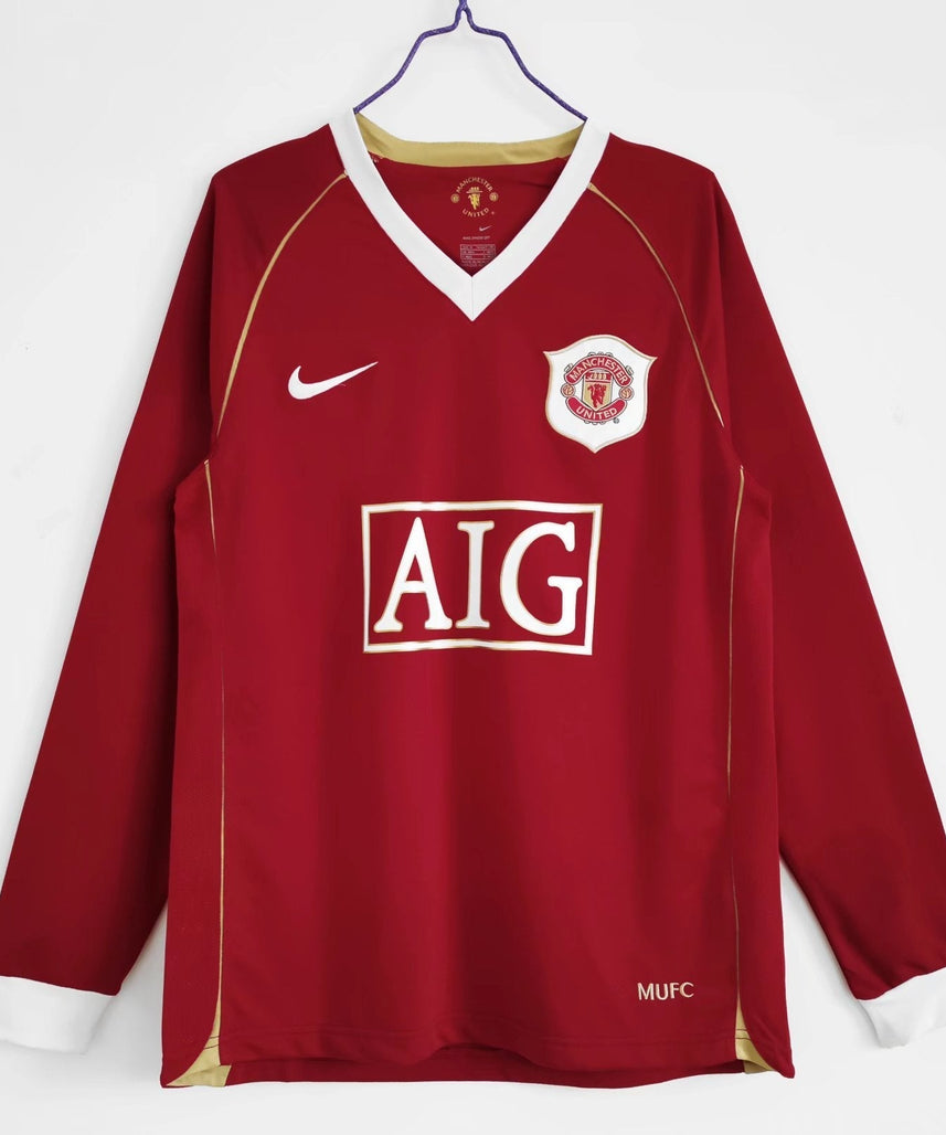 Manchester United 2006-2007 Long Sleeve Home Kit