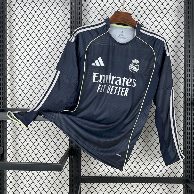 Real Madrid 25-26 Away Long Sleeve Jersey