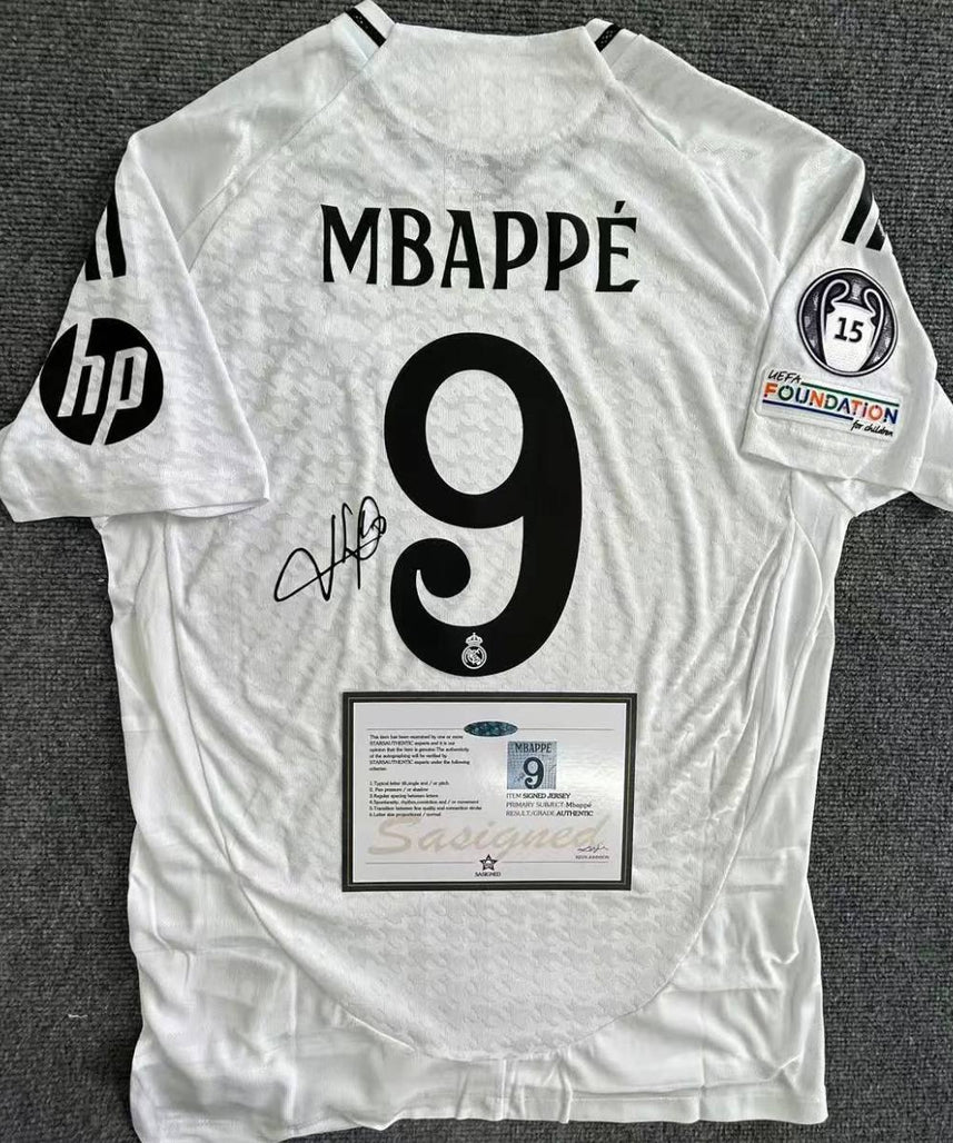 Real Madrid "Mbappe" Signed Shirt