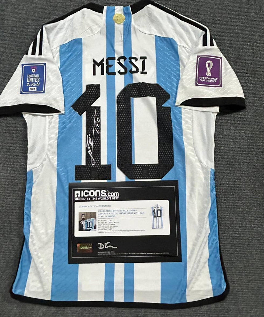 Argentina "Messi" Signed Shirt