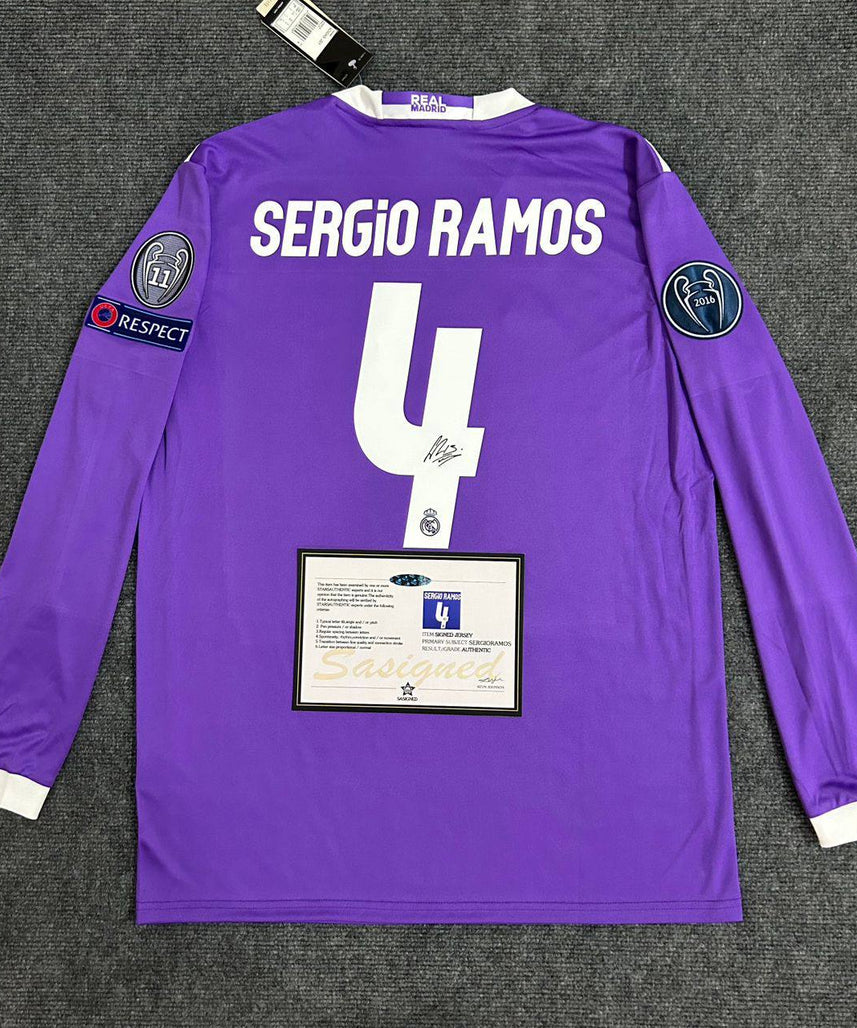 Real Madrid "Sergio Ramos" Signed Shirt