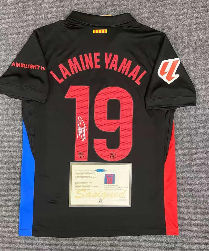 Barcelona Lamine Yamal Jersey | Signed Shirt | Malgane