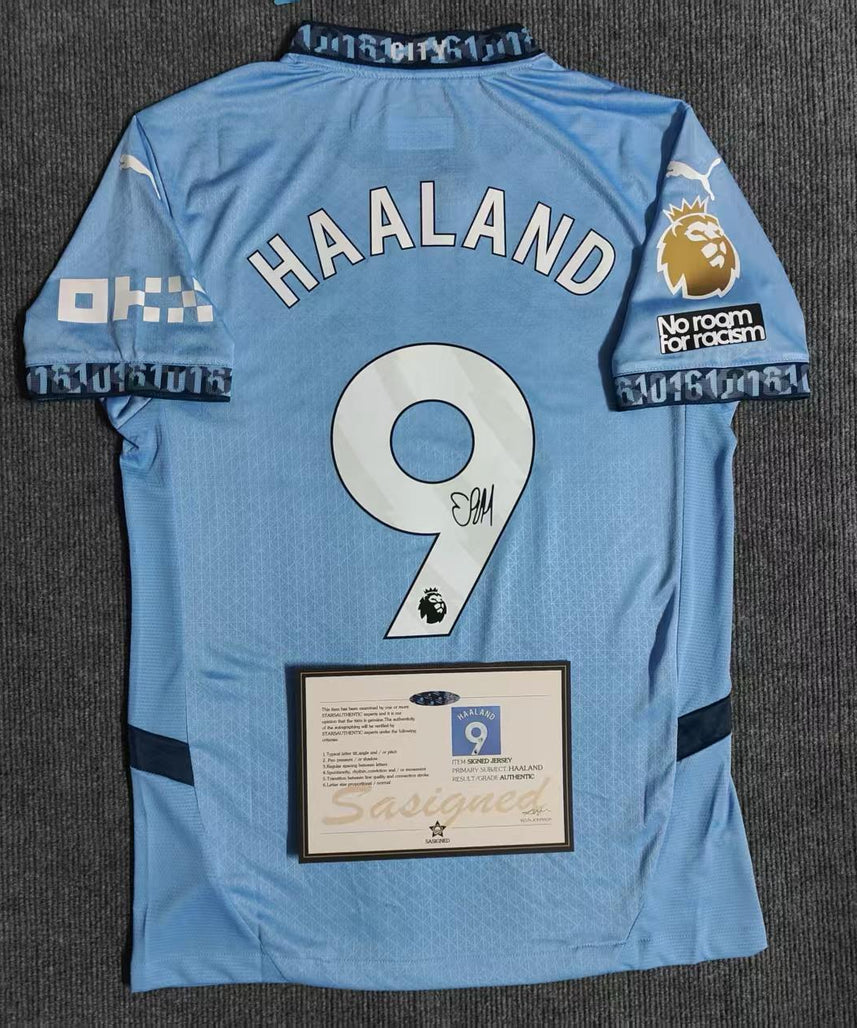 Manchester City "Haaland" Signed Shirt
