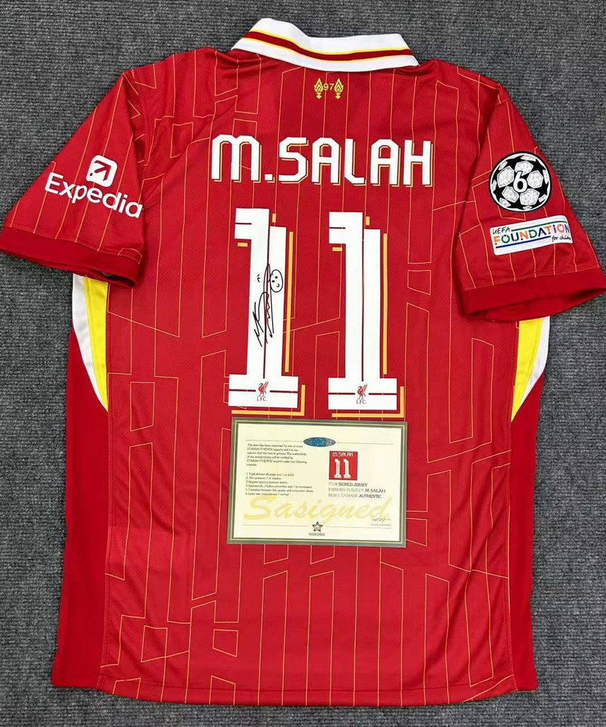 Liverpool "M. Salah" Signed Shirt