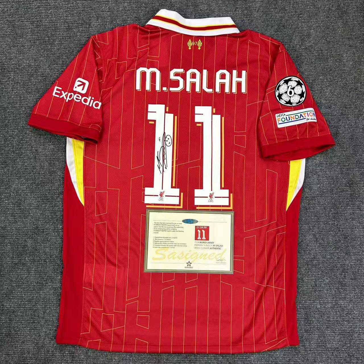 Liverpool "M. Salah" Signed Shirt